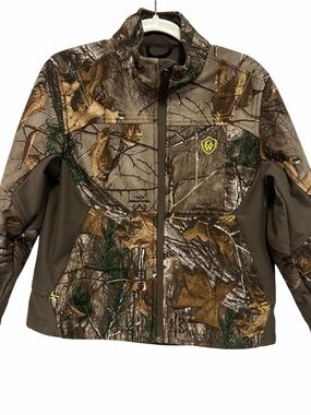 Game Winner Boys Realtree Xtra Camo Softshell Jacket Waterproof Sz Youth XS